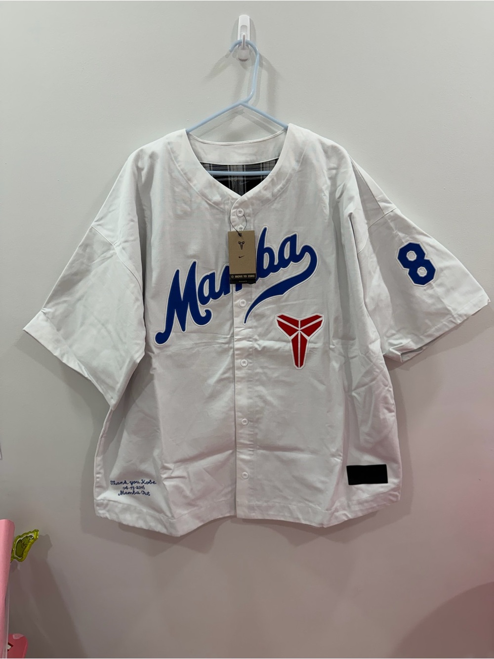 Nike Kobe Bryant Mamba Dodgers Baseball Jersey Size XL New IB0007-100 oversized